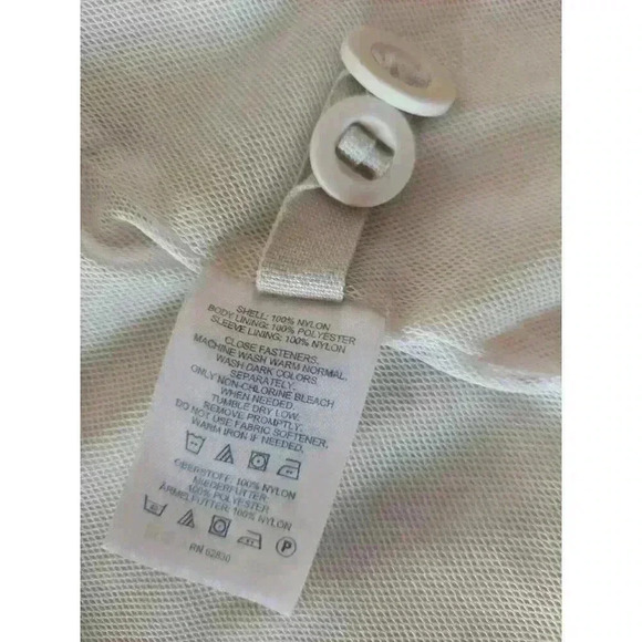 Lands End Womens Jacket Coat Beige Size XL WITH HOOD - Picture 5 of 8